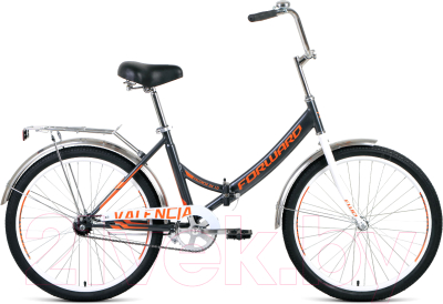 Велосипед Forward Valencia 24 1.0 2021 / RBKW1YF41006 (16, темно-серый/бежевый)