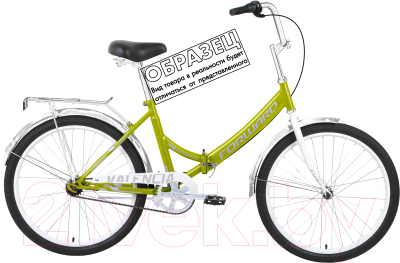 Велосипед Forward Valencia 24 3.0 2021 / RBKW1YF43003 (16, зеленый/серый)