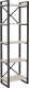 Стеллаж Hype Mebel Стандарт 50x170 (черный/древесина белая) - 