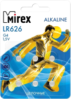 Комплект батареек Mirex LR626 1.5V / LR626-E6 (6шт) - 