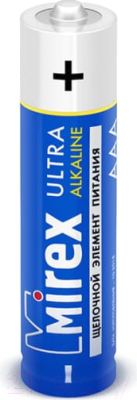 Комплект батареек Mirex R03 (AAA) 1.5V / LR03-E4 (4шт)