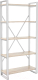 Стеллаж Hype Mebel Стандарт-2 80x170 (белый/древесина белая) - 