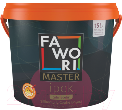 

Краска Fawori, Белый, Master Silk Mix-1 для внутренних работ