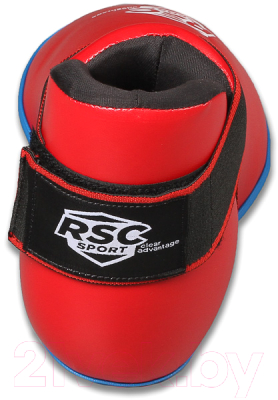 Защита стопы для единоборств RSC PU BF BX 801 (S, красный/черный)