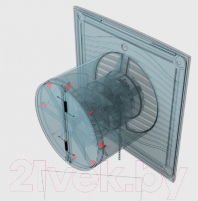 Обратный клапан вытяжного вентилятора ERA D 125 / 125 ОК