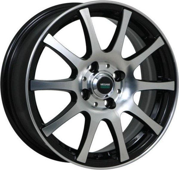 Литой диск Megami MGM-2 14x5.5 4x100мм DIA 73.1мм ET 35мм BKF
