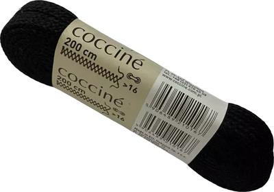 Шнурки для обуви Coccine Band / SZNN/200/CZA/7B (200см, 7B хлопок черный) -