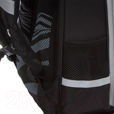 Школьный рюкзак Grizzly RAZ-186-7 (серый)