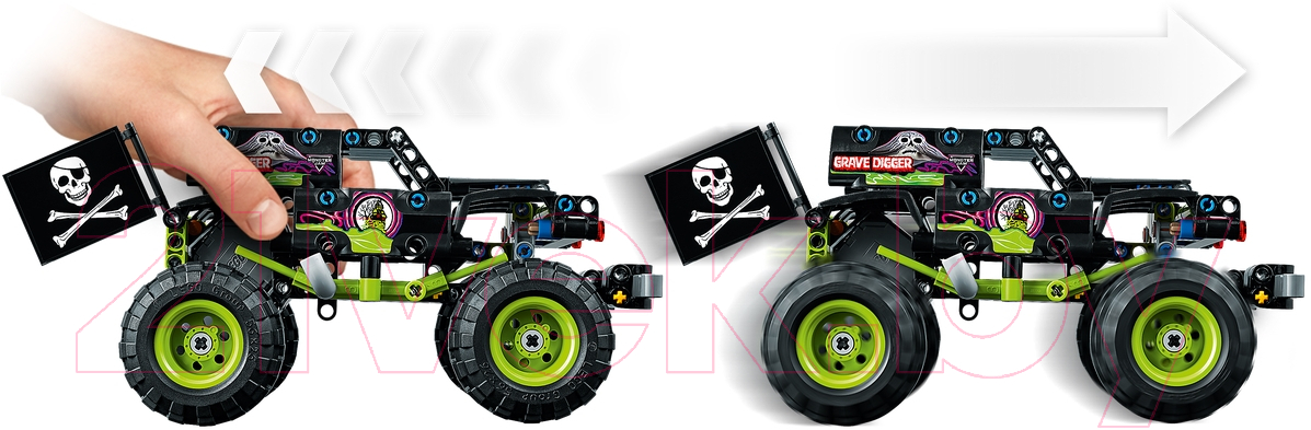 Конструктор инерционный Lego Technic Monster Jam Grave Digger / 42118