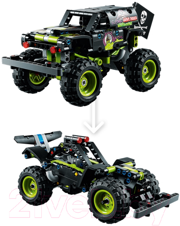 Конструктор инерционный Lego Technic Monster Jam Grave Digger / 42118