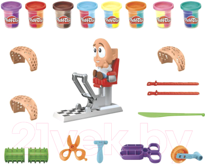 Набор для лепки Hasbro Play-Doh Сумасшедшие прически / F12605L0