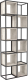 Стеллаж Hype Mebel Грос-2 70x175 (черный/древесина белая) - 