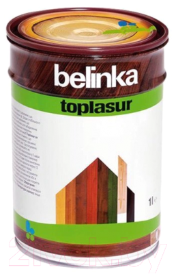 Лазурь для древесины Belinka Toplasur №11 (1л, белый)