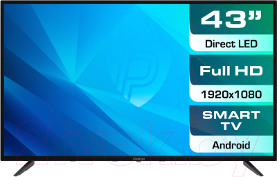 Телевизор Prestigio Top 43 / PTV43SS04Y (черный)