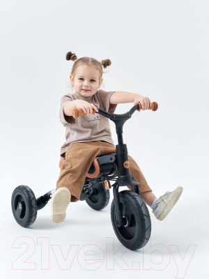 Трехколесный велосипед с ручкой Happy Baby Vester / 50027 (Brown)