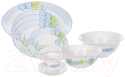 Набор столовой посуды Endura Blue River / K6197 (50пр)