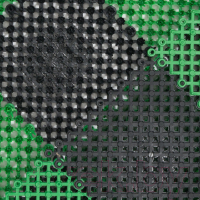 Коврик грязезащитный Ковропласт Травка 53x82 (черный/зеленый)