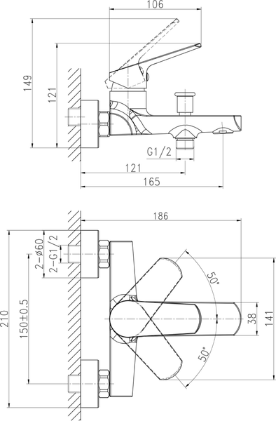 Смеситель Cersanit Flavis 63035