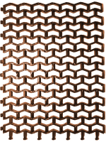 Коврик грязезащитный Пластизделие Пила 1.2x102x600 (коричневый) - 