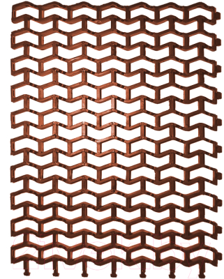 Коврик грязезащитный Пластизделие Пила 1.2x102x600 (коричневый)