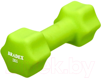 Гантель Bradex SF 0542 (2кг, салатовый)