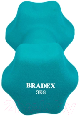 Гантель Bradex SF 0543 (3кг, голубой)