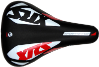 Сиденье велосипеда DDK XRS / 1212A (черный/белый/красный) - 