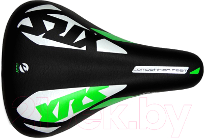 Сиденье для велосипеда DDK XRS / 1212A (черный/белый/зеленый)