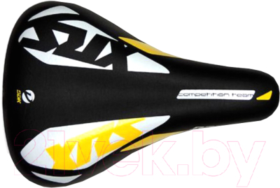 Сиденье для велосипеда DDK XRS / 1212A (черный/белый/желтый)