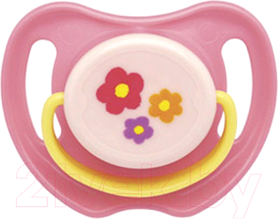 

Пустышка Pigeon, Розовый, Цветочек 0+ / 13299/15739