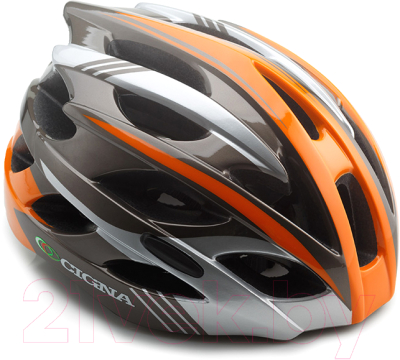 Защитный шлем Cigna WT-016 57/61 (черный/оранжевый/серый)