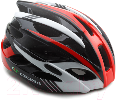 Защитный шлем Cigna WT-016 57/61 (черный/красный/белый)