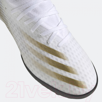 Бутсы футбольные Adidas X Ghosted.3 TR / EG8199 (р-р 7.5, белый)