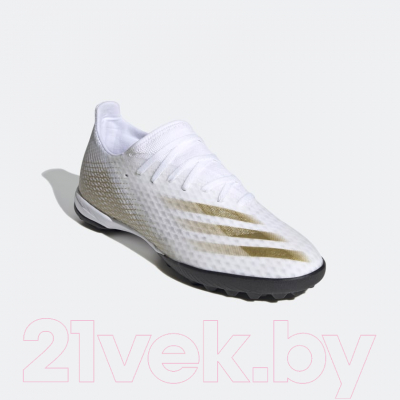 Бутсы футбольные Adidas X Ghosted.3 TR / EG8199 (р-р 7.5, белый)