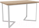 Обеденный стол Hype Mebel Дельта 110x70 (белый/дуб галифакс натуральный) - 