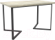Обеденный стол Hype Mebel Дельта 110x70 (черный/древесина белая) - 