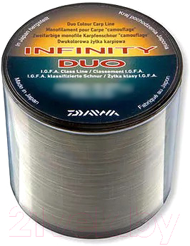 

Леска монофильная Daiwa, Камуфляж, Infinity Duo Carp 0.33мм 1060м / 12981-033