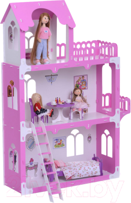 Кукольный домик Krasatoys Дом Милана с мебелью / 000270