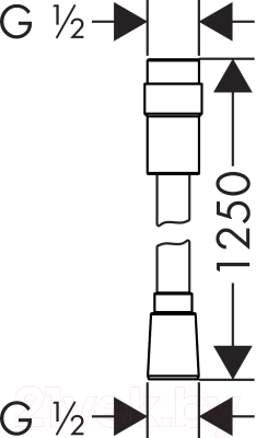 Душевой шланг Hansgrohe Isiflex 28249000