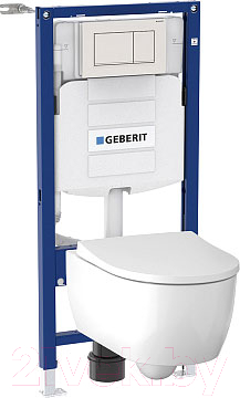 

Унитаз подвесной с инсталляцией Geberit, 111.300.00.5+111.815.001+115.883.011+500784011 / 500.300.01.I