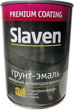 Эмаль Slaven По ржавчине (3.2кг, черный)