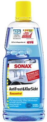 Жидкость стеклоомывающая Sonax Зимняя -60C лимон / 332300 (1л)