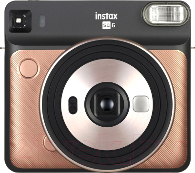 Фотоаппарат с мгновенной печатью Fujifilm Instax Square SQ6 (багряный/золото)