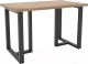 Обеденный стол Hype Mebel Триног 125x75 (черный/дуб галифакс натуральный) - 