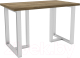 Обеденный стол Hype Mebel Триног 125x75 (белый/дуб галифакс олово) - 