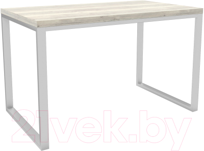 Обеденный стол Hype Mebel Чикаго 110x70 (белый/древесина белая)