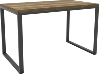 Обеденный стол Hype Mebel Чикаго 125x75 (черный/дуб галифакс олово) - 