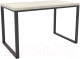 Обеденный стол Hype Mebel Чикаго 125x75 (черный/древесина белая) - 