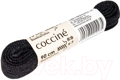 Шнурки для обуви Coccine Band / SZNN/180/CZA/7B (180см, 7B хлопок черный)