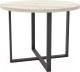 Обеденный стол Hype Mebel Раунд 80x80 (черный/древесина белая) - 
